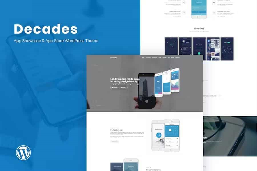 DECADES – APP SHOWCASE & APP STORE WORDPRESS THEME